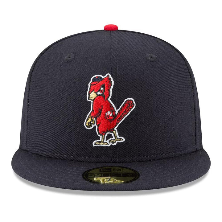 St. Louis Cardinals New Era Cooperstown Collection Logo 59FIFTY Fitted Hat - Navy - Triple Play Caps