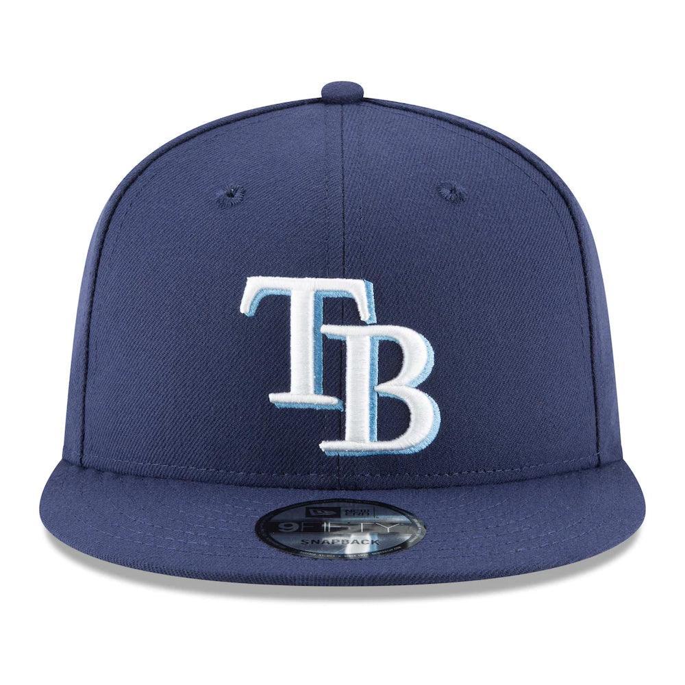 Tampa Bay Rays New Era Team Color 9FIFTY Snapback Hat - Navy - Triple Play Caps