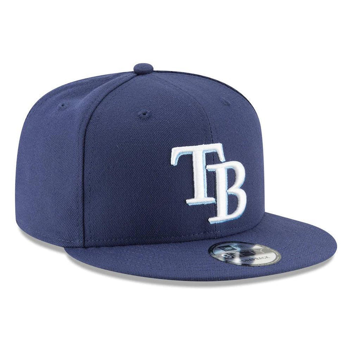 Tampa Bay Rays New Era Team Color 9FIFTY Snapback Hat - Navy - Triple Play Caps