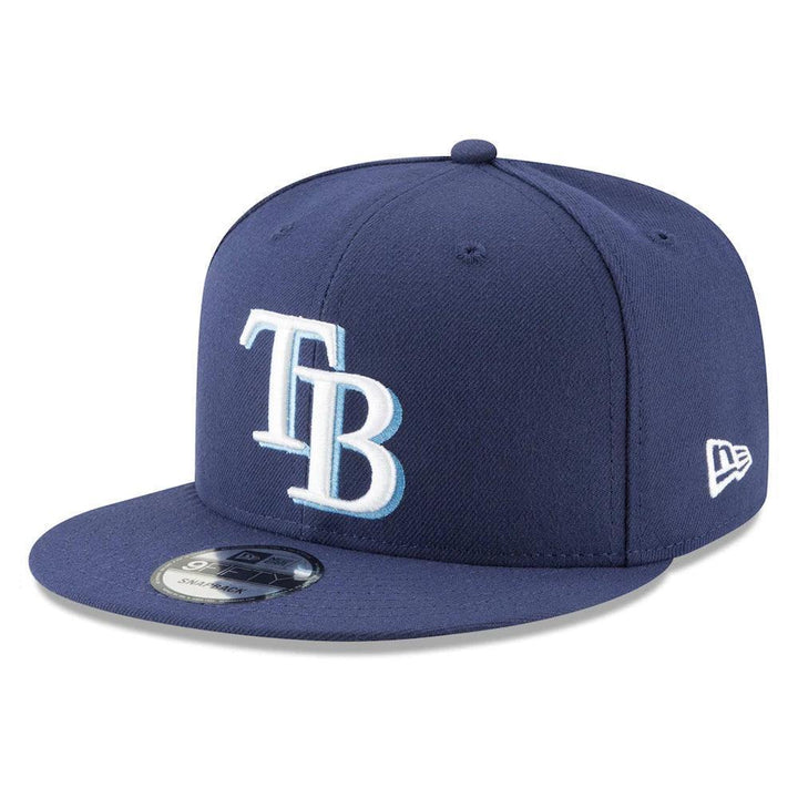 Tampa Bay Rays New Era Team Color 9FIFTY Snapback Hat - Navy - Triple Play Caps