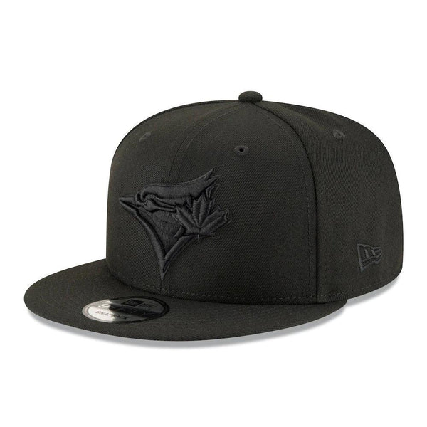Toronto Blue Jays New Era Black on Black 9FIFTY Snapback Hat - Triple Play Caps