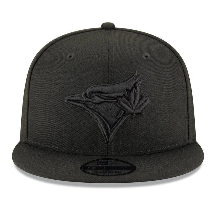 Toronto Blue Jays New Era Black on Black 9FIFTY Snapback Hat - Black - Triple Play Caps