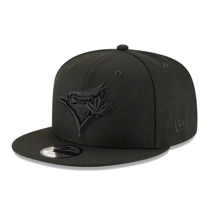 Toronto Blue Jays New Era Black on Black 9FIFTY Snapback Hat - Black - Triple Play Caps