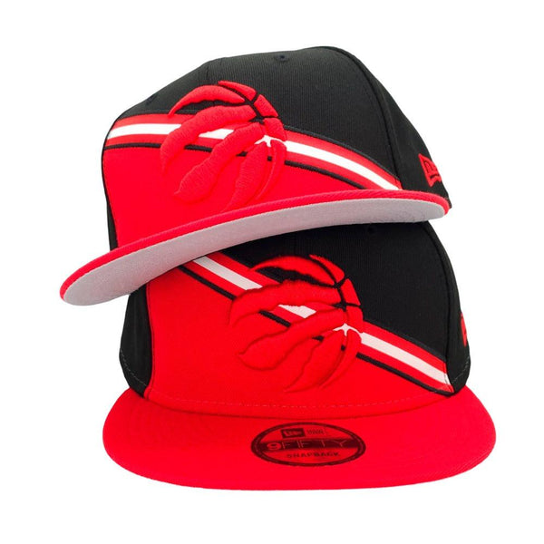 Toronto Raptors New Era Color Cross 9FIFTY Snapback Hat - Black/Red - Triple Play Caps