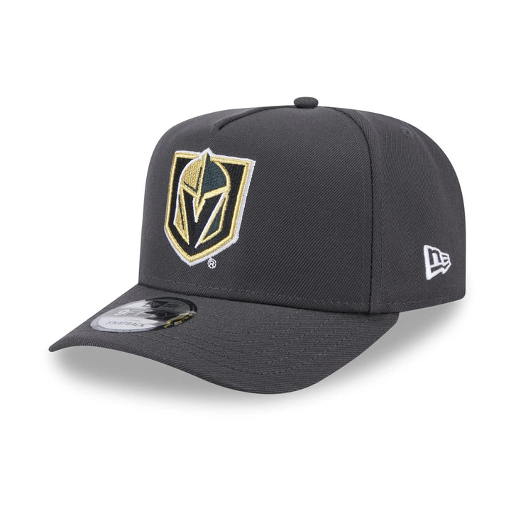 Vegas Golden Knights New Era Team Color 9FIFTY A-Frame Snapback Hat - Gray - Triple Play Caps