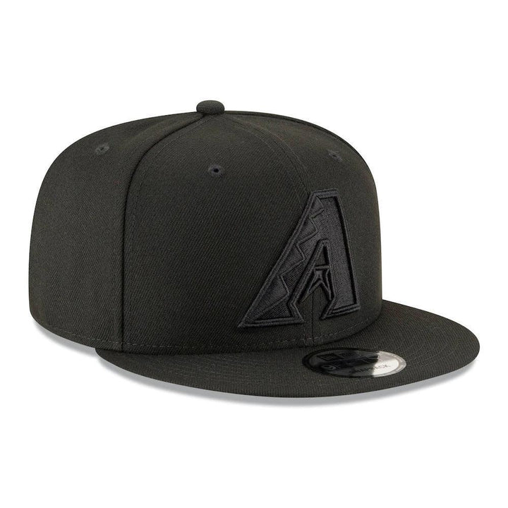 Arizona Diamondbacks New Era Black on Black 9FIFTY Snapback Hat - Black - Triple Play Caps
