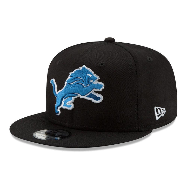 Detroit Lions New Era Basic 9FIFTY Snapback Hat - Black - Triple Play Caps
