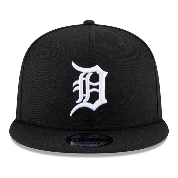 Detroit Tigers New Era Black & White 9FIFTY Snapback Hat - Triple Play Caps