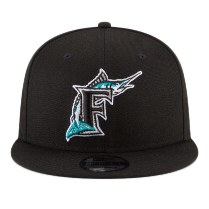 Florida Marlins New Era Team Color 9FIFTY Snapback Hat - Black - Triple Play Caps