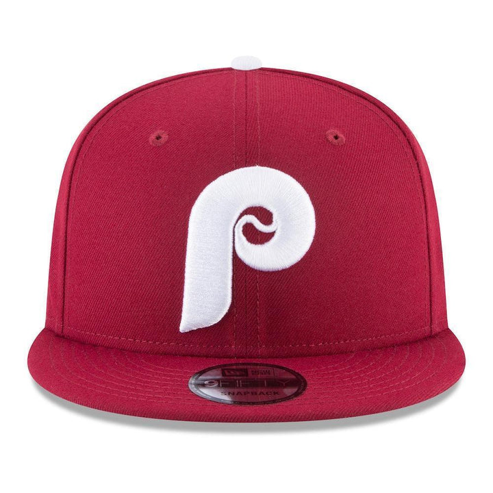 Philadelphia Phillies New Era Team Color 9FIFTY Snapback Hat - Maroon - Triple Play Caps
