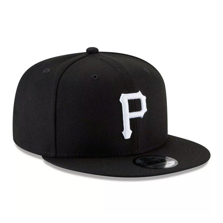 Pittsburgh Pirates New Era Black & White 9FIFTY Snapback Hat - Triple Play Caps