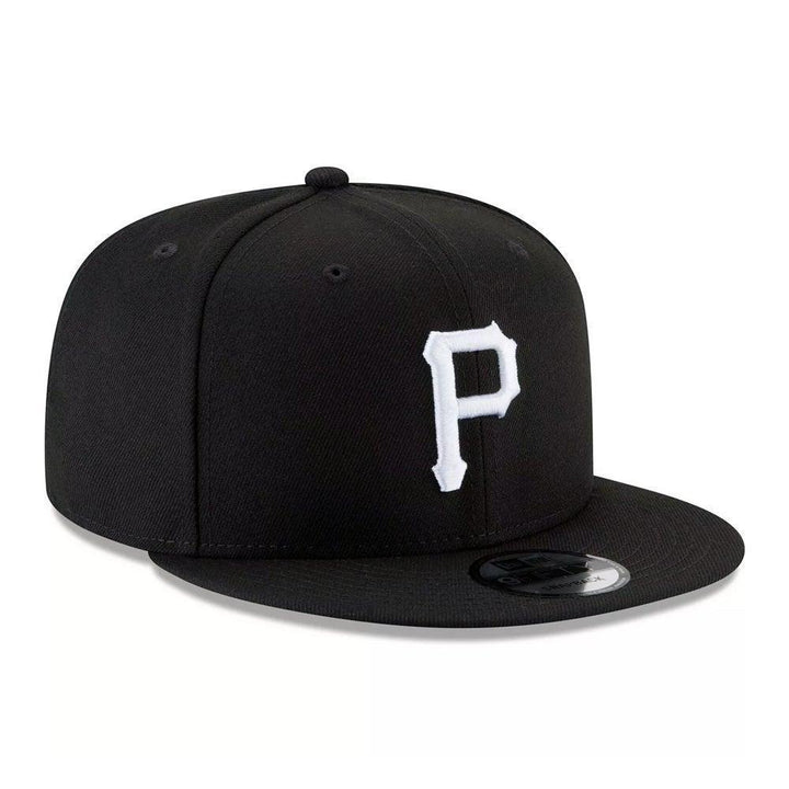 Pittsburgh Pirates New Era Black & White 9FIFTY Snapback Hat - Black - Triple Play Caps