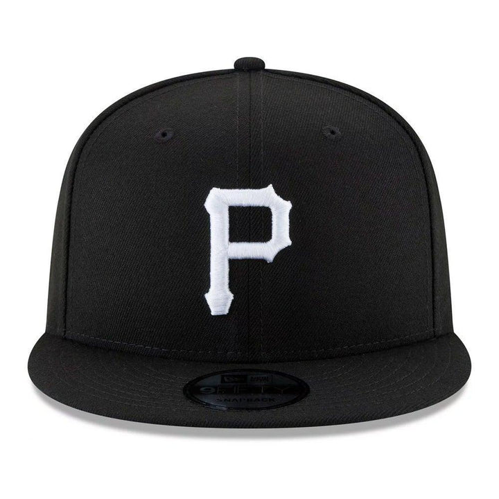 Pittsburgh Pirates New Era Black & White 9FIFTY Snapback Hat - Black - Triple Play Caps