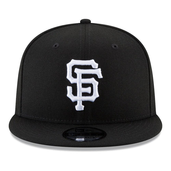 San Francisco Giants New Era Black & White 9FIFTY Snapback Hat - Black - Triple Play Caps