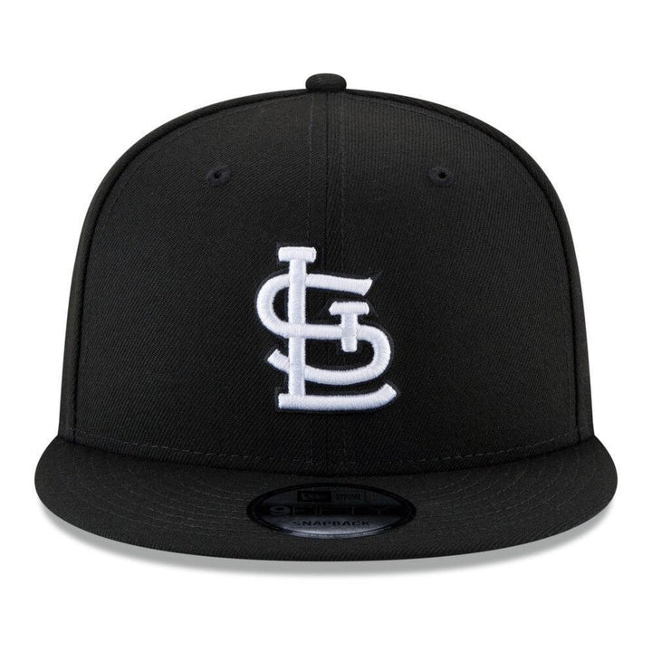St. Louis Cardinals New Era Black & White 9FIFTY Snapback Hat - Black - Triple Play Caps