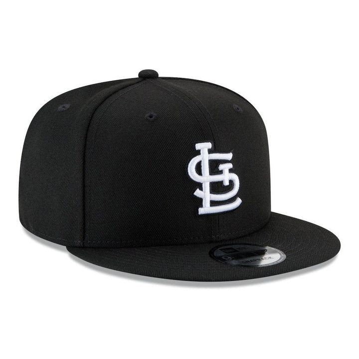 St. Louis Cardinals New Era Black & White 9FIFTY Snapback Hat - Black - Triple Play Caps