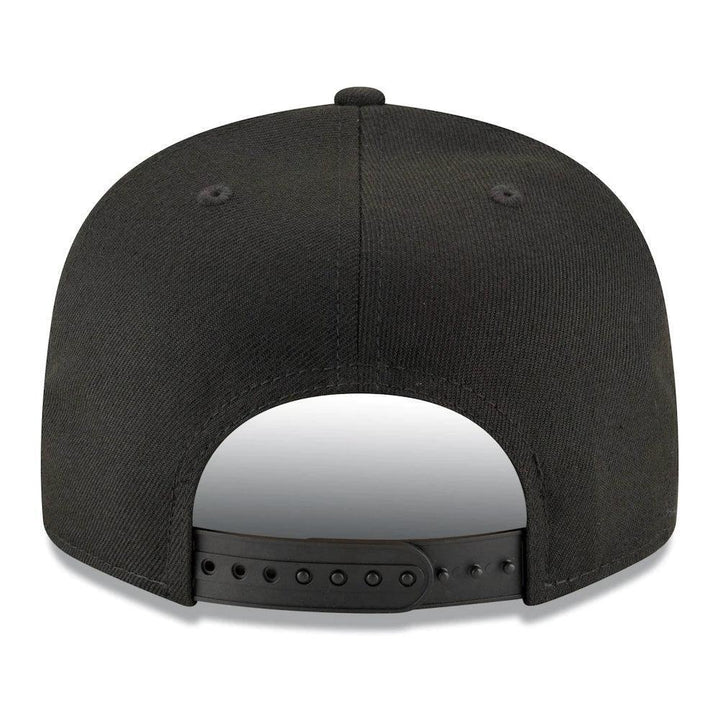 Texas Rangers New Era Black on Black 9FIFTY Snapback Hat - Black - Triple Play Caps