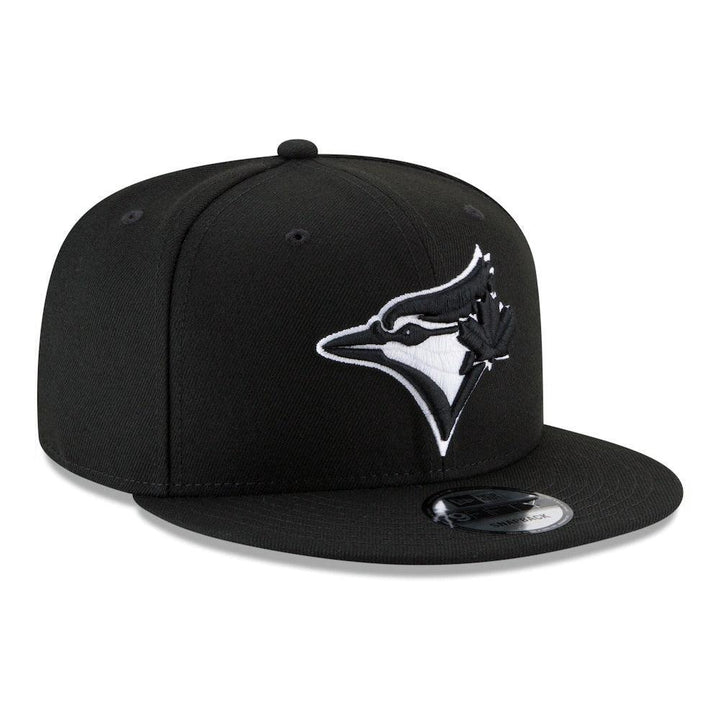 Toronto Blue Jays New Era Black & White 9FIFTY Snapback Hat - Black - Triple Play Caps